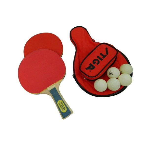 Ping Pong Stiga Paddles Kontra Omega T-6931 T-6930 Table Tennis Paddles Bag Ball - Picture 1 of 12